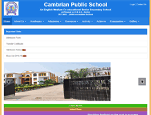 Tablet Screenshot of cambrianpublicschool.com